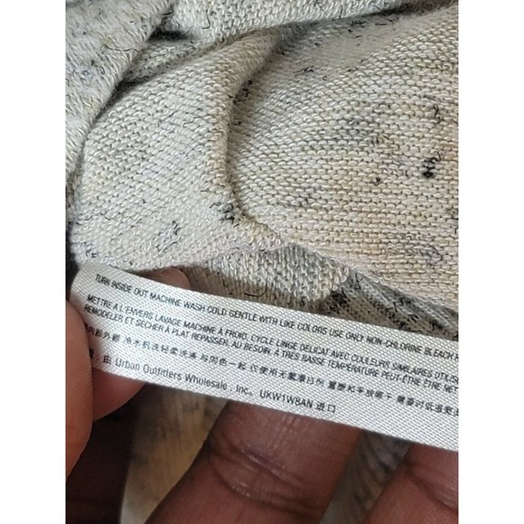 Anthropologie Saturday Sunday Grey High Low Textured Sweater SZ XL - Picture 8 of 8